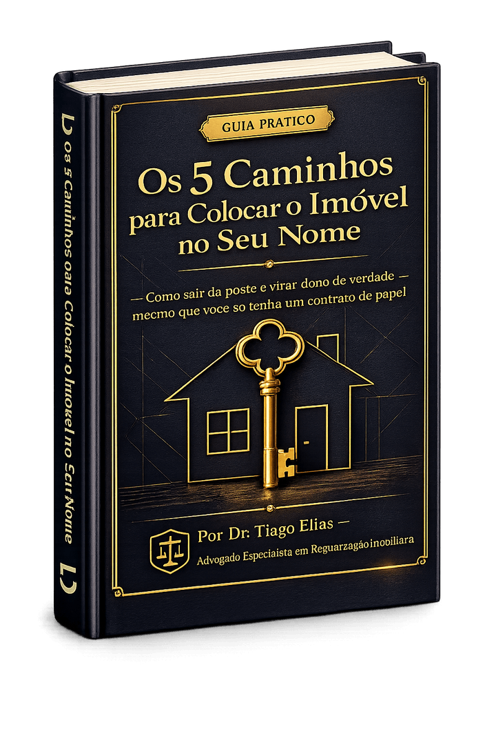 Ebook Os 5 Caminhos para Colocar o Imóvel no Seu Nome, por Dr. Tiago Elias